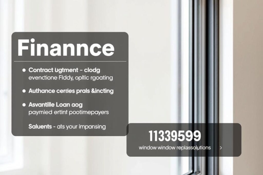 Best financing options for window replacement projects