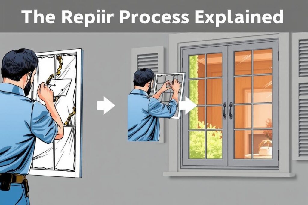 residential window repair process