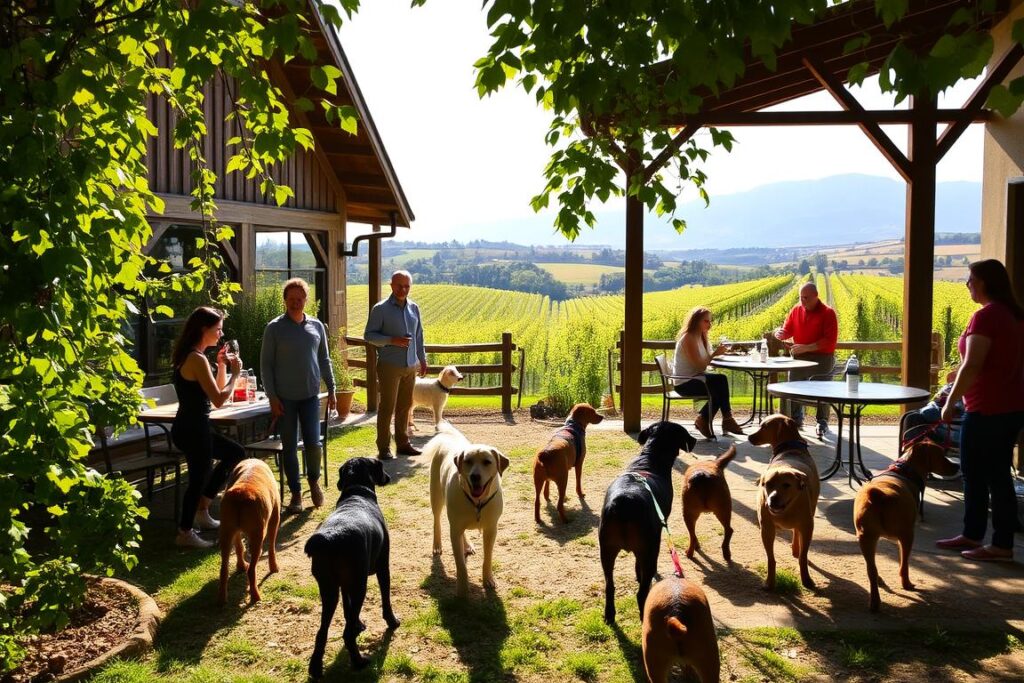 Dog friendly wineries Placerville CA area