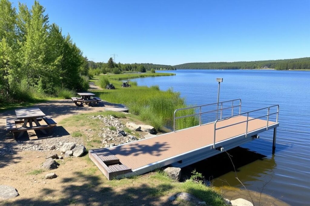 Gerle Creek Reservoir picnic