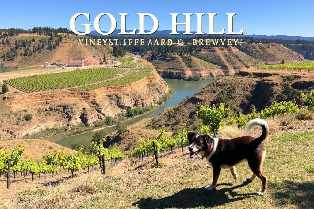 Gold Hill Vineyard & Brewery dog friendly Coloma