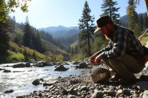 Gold panning spots accessible near Placerville CA