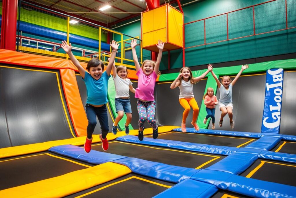 Indoor trampoline park near Placerville