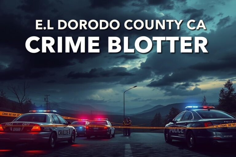 Local news forums El Dorado County CA crime blotter