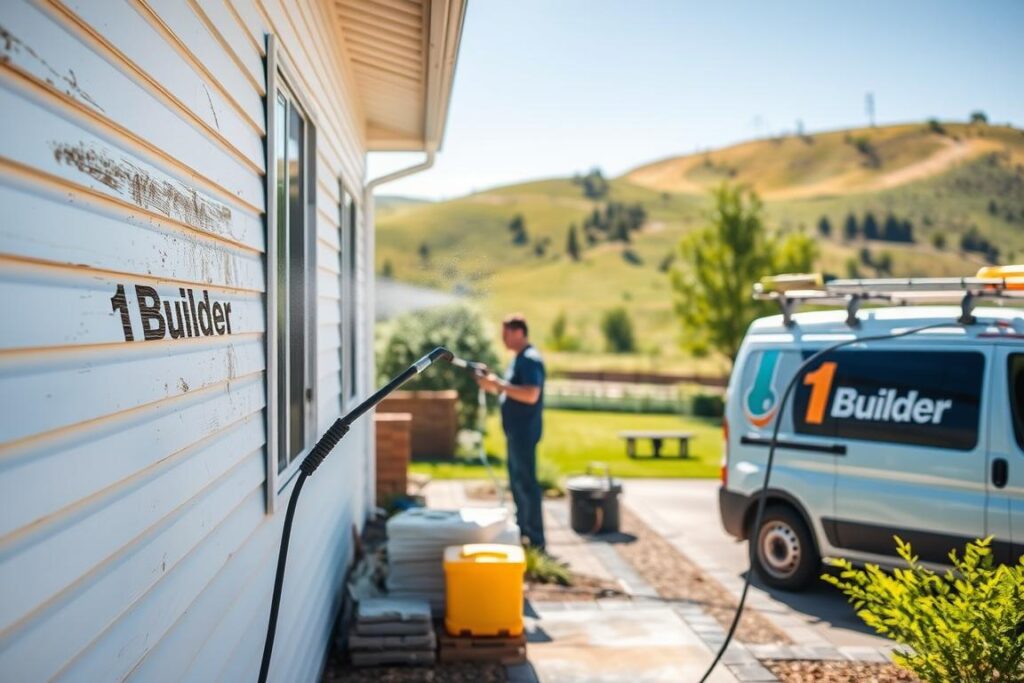 Power washing siding Placerville CA for mildew
