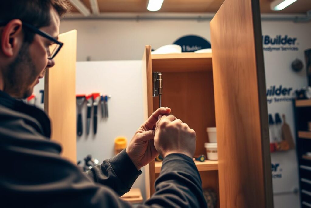 cabinet hinge adjustment process