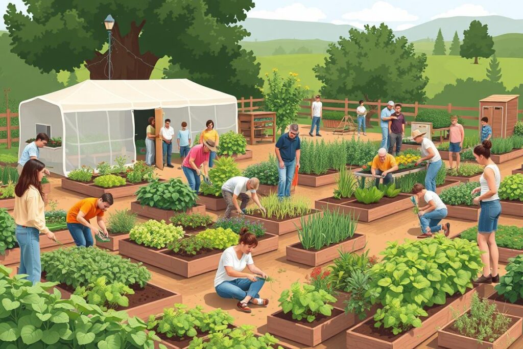 community garden participation Placerville CA
