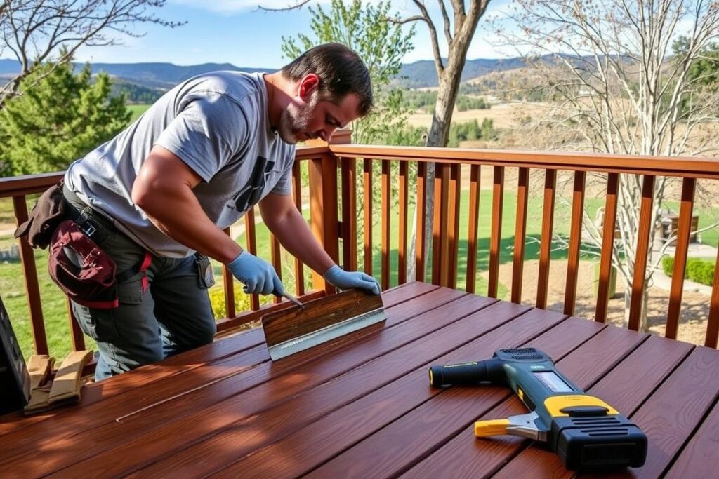 professional deck staining services Placerville CA