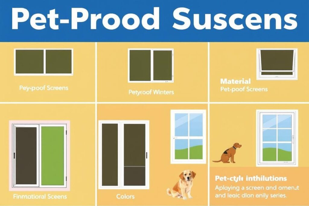 types of pet proof window screens