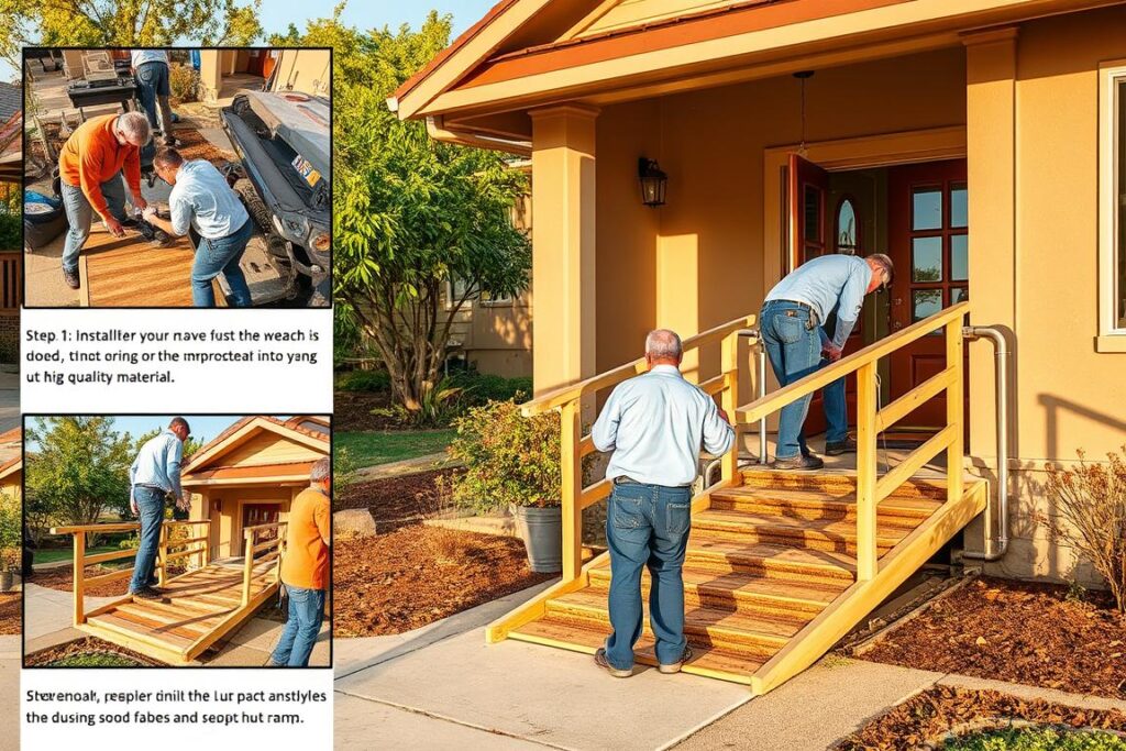 wheelchair ramp installation process
